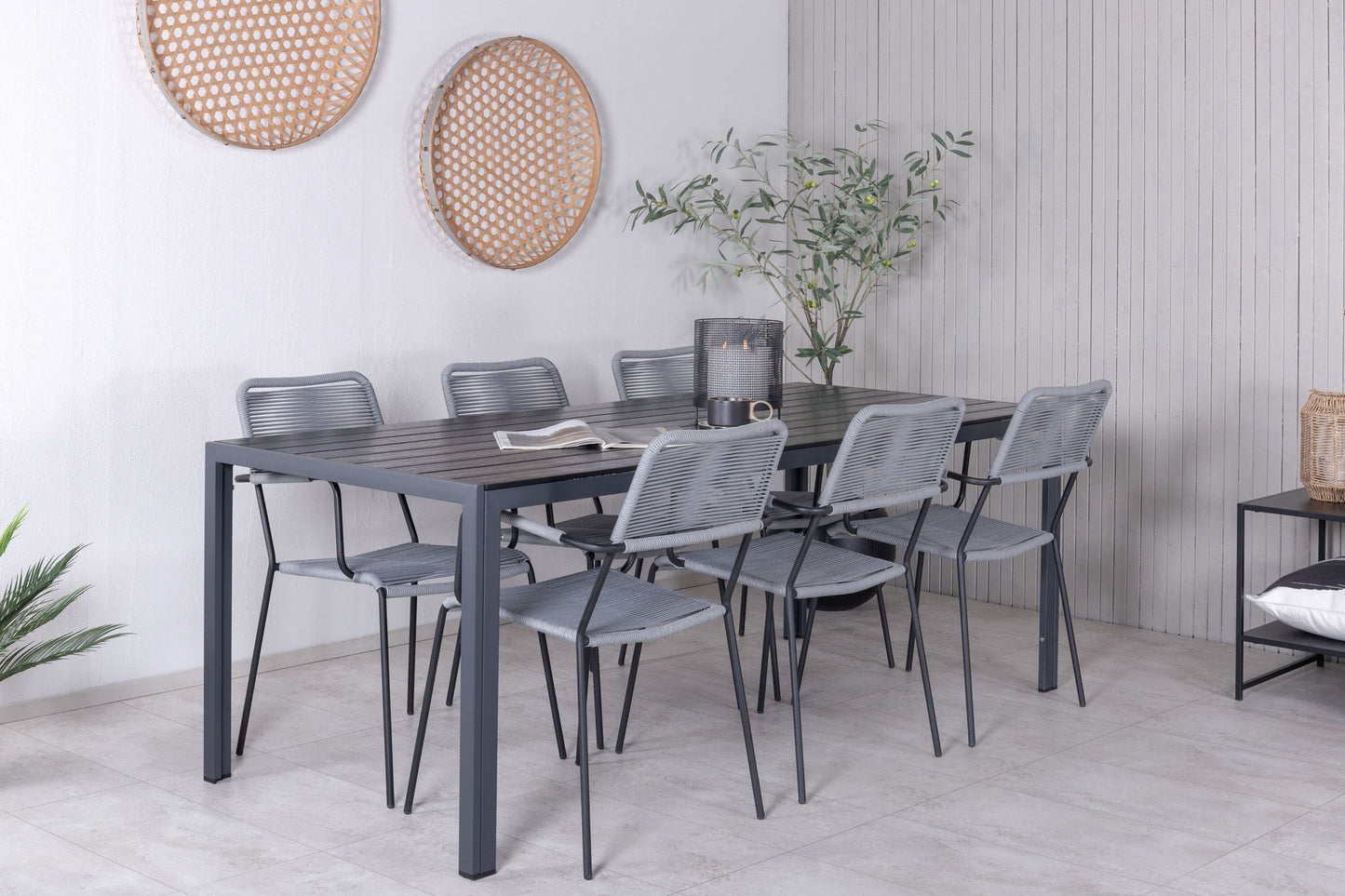Venture Home Bront with 6 Lindos Dining Chairs