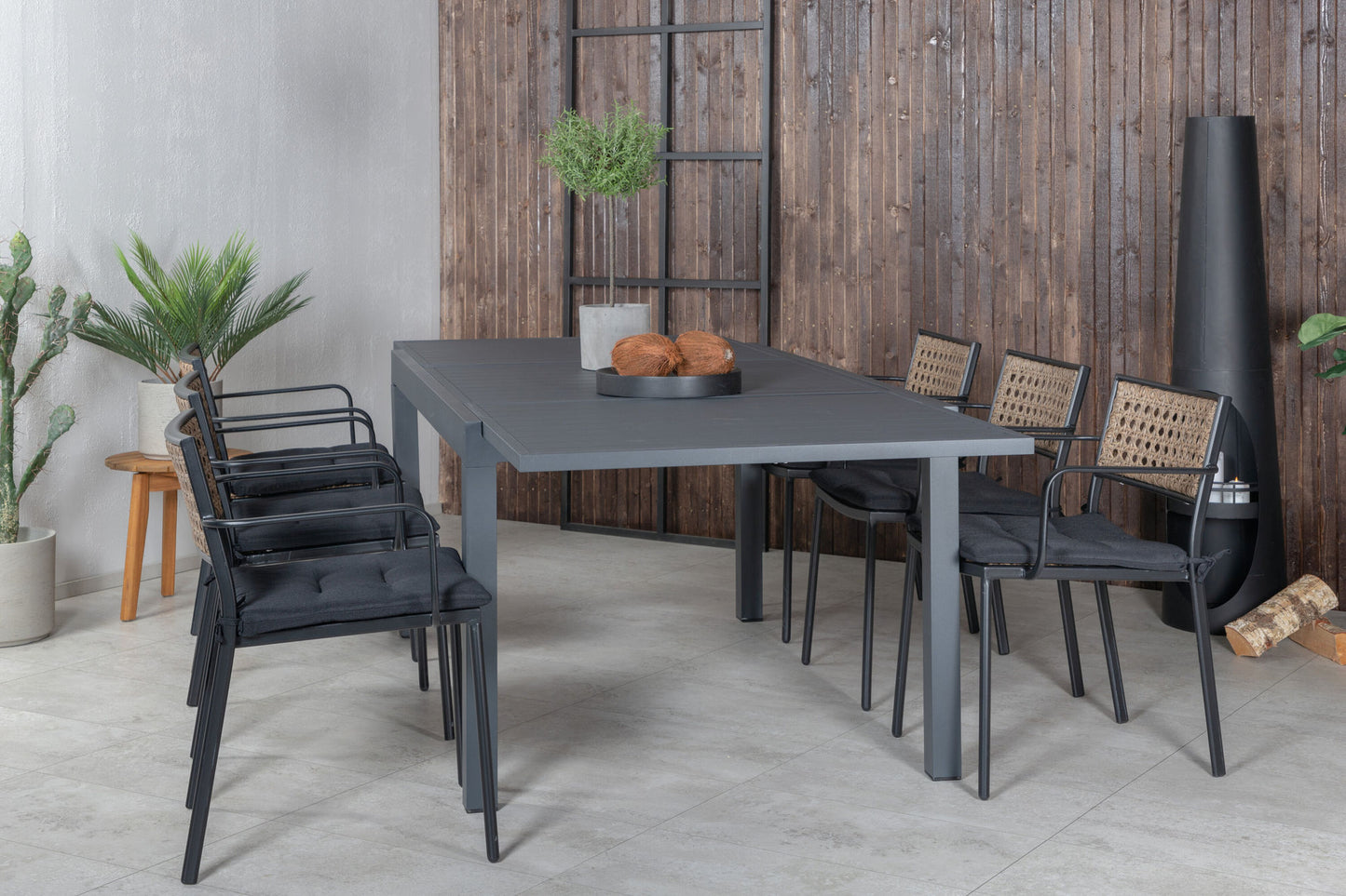 Venture Home Marbella with 6 Paola Chairs