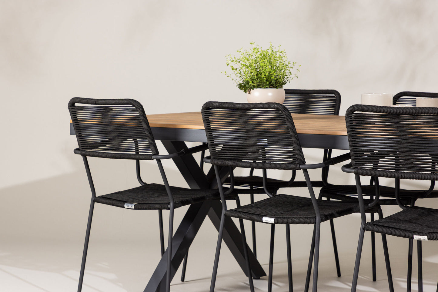 Venture Home Garcia with 6 Lindos Armchairs