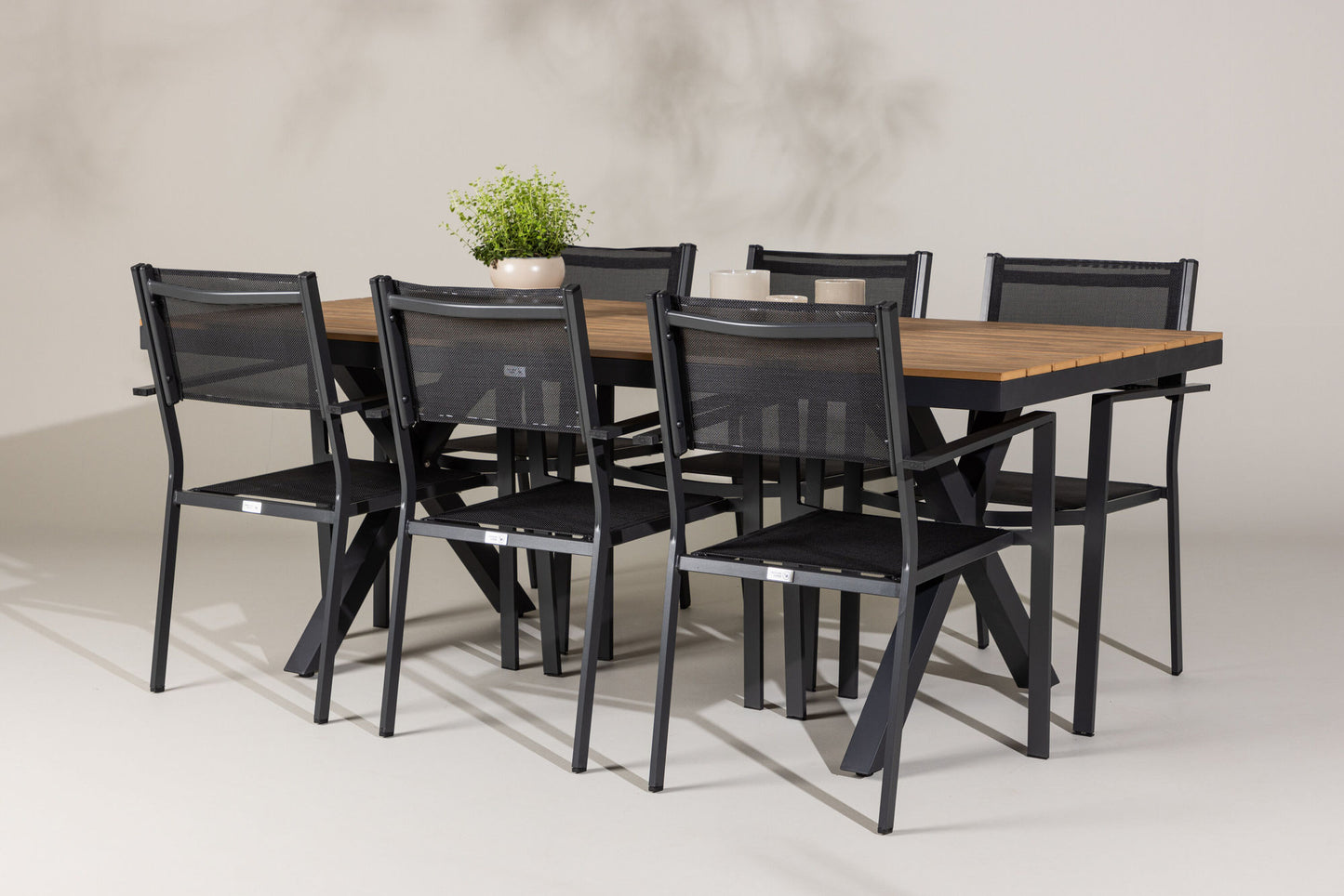 Venture Home Garcia Table with 6 Copacabana Chairs