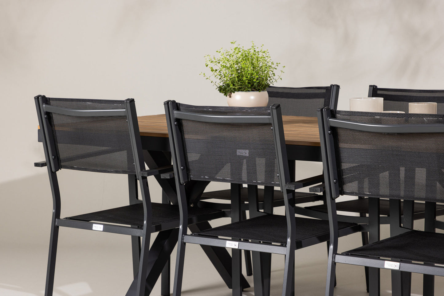 Venture Home Garcia Table with 6 Copacabana Chairs