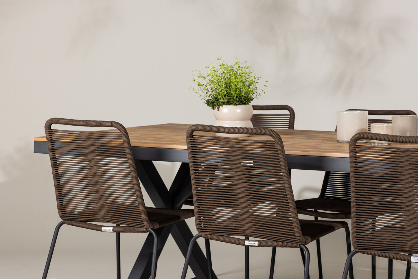 Venture Home Garcia with 6 Lindos Chairs