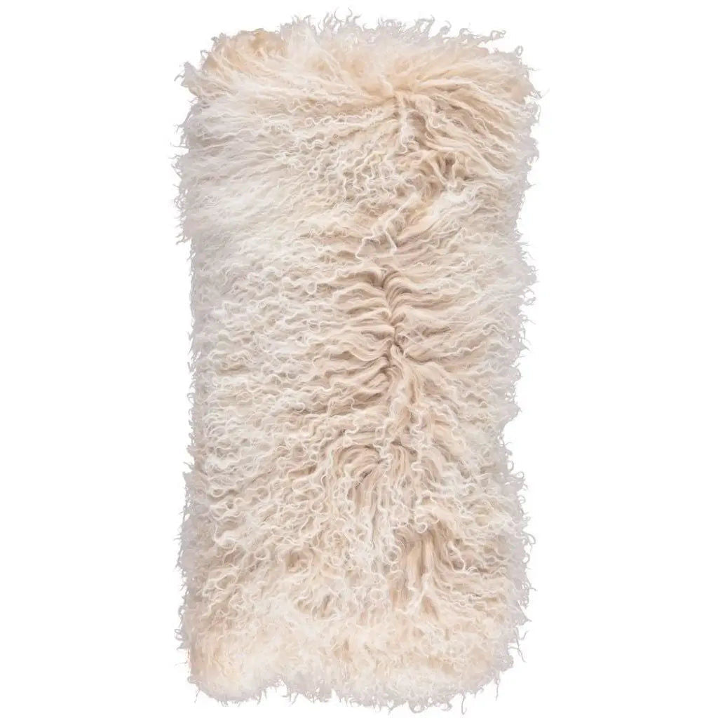 NC | Interior Sheepskin cushion | 28x56 cm | Tibetan sheepskin