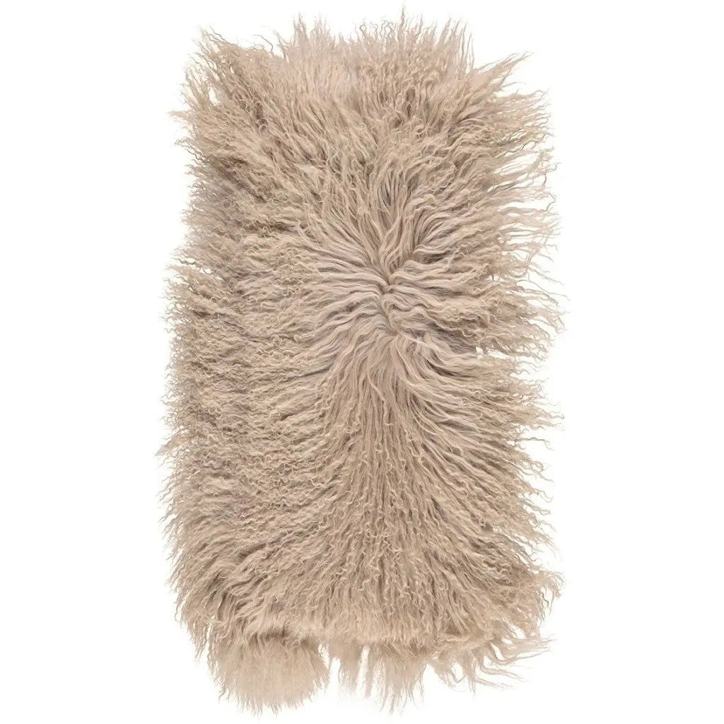 NC | Interior Sheepskin cushion | 28x56 cm | Tibetan sheepskin