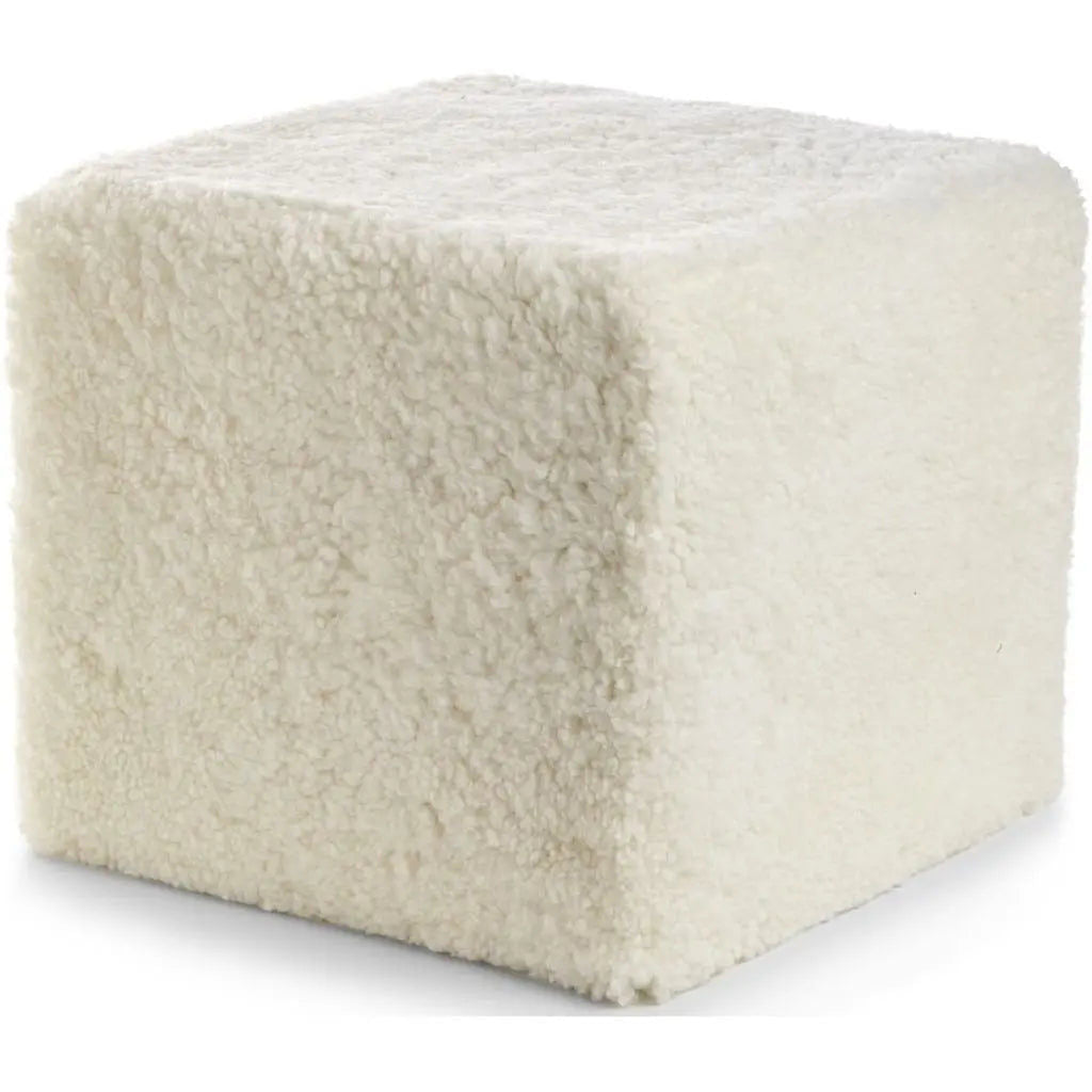 NC Interior Pouffe Sheepskin New Zealand