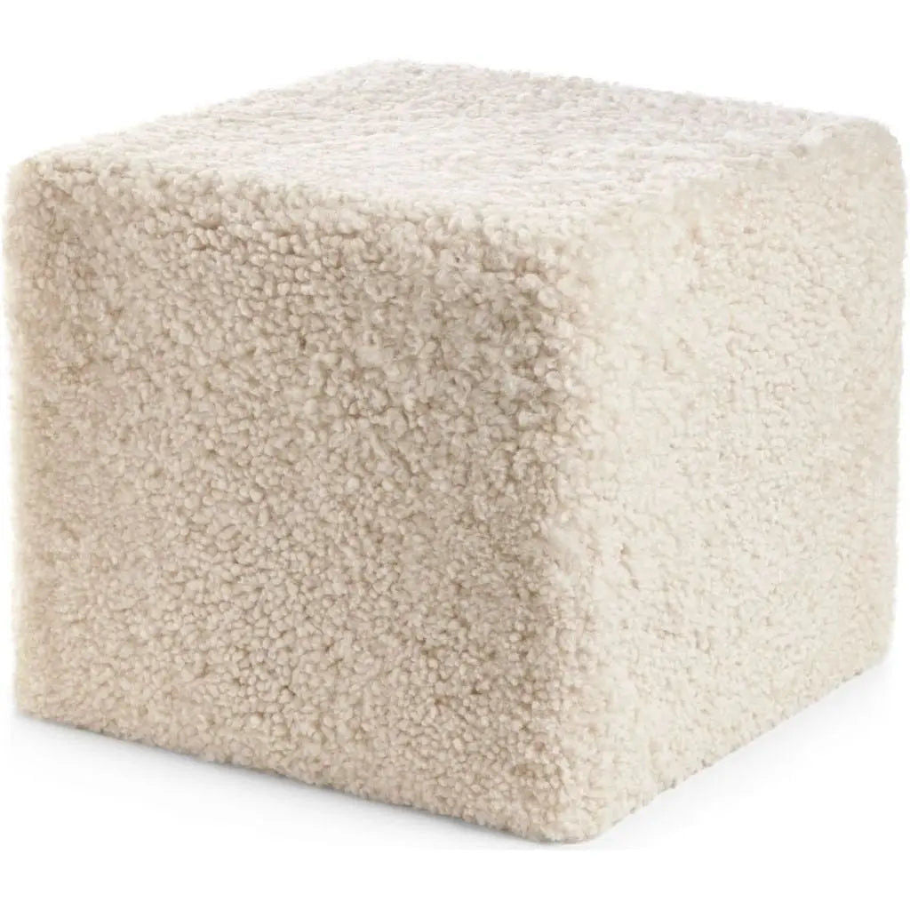 NC Interior Pouffe Sheepskin New Zealand