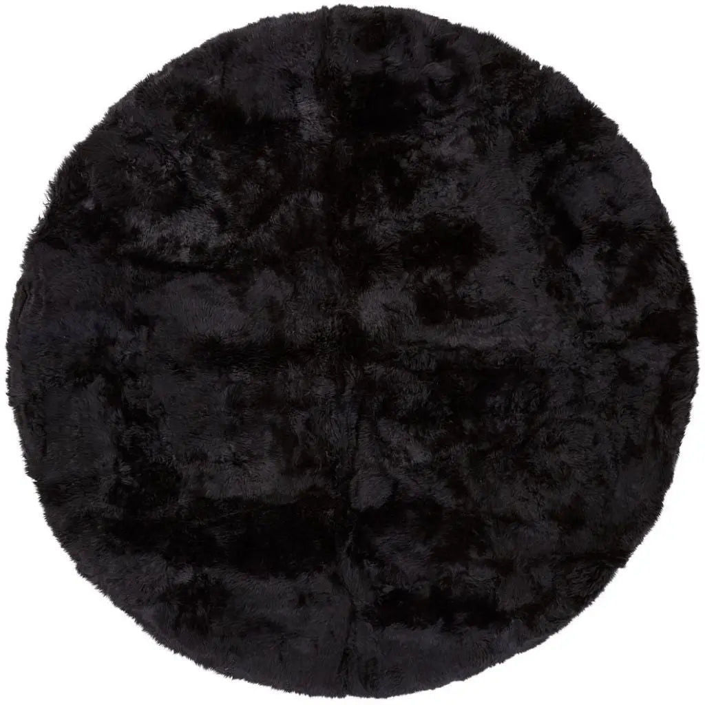 NC Interior Round Design Rug New Zealand Long Pile