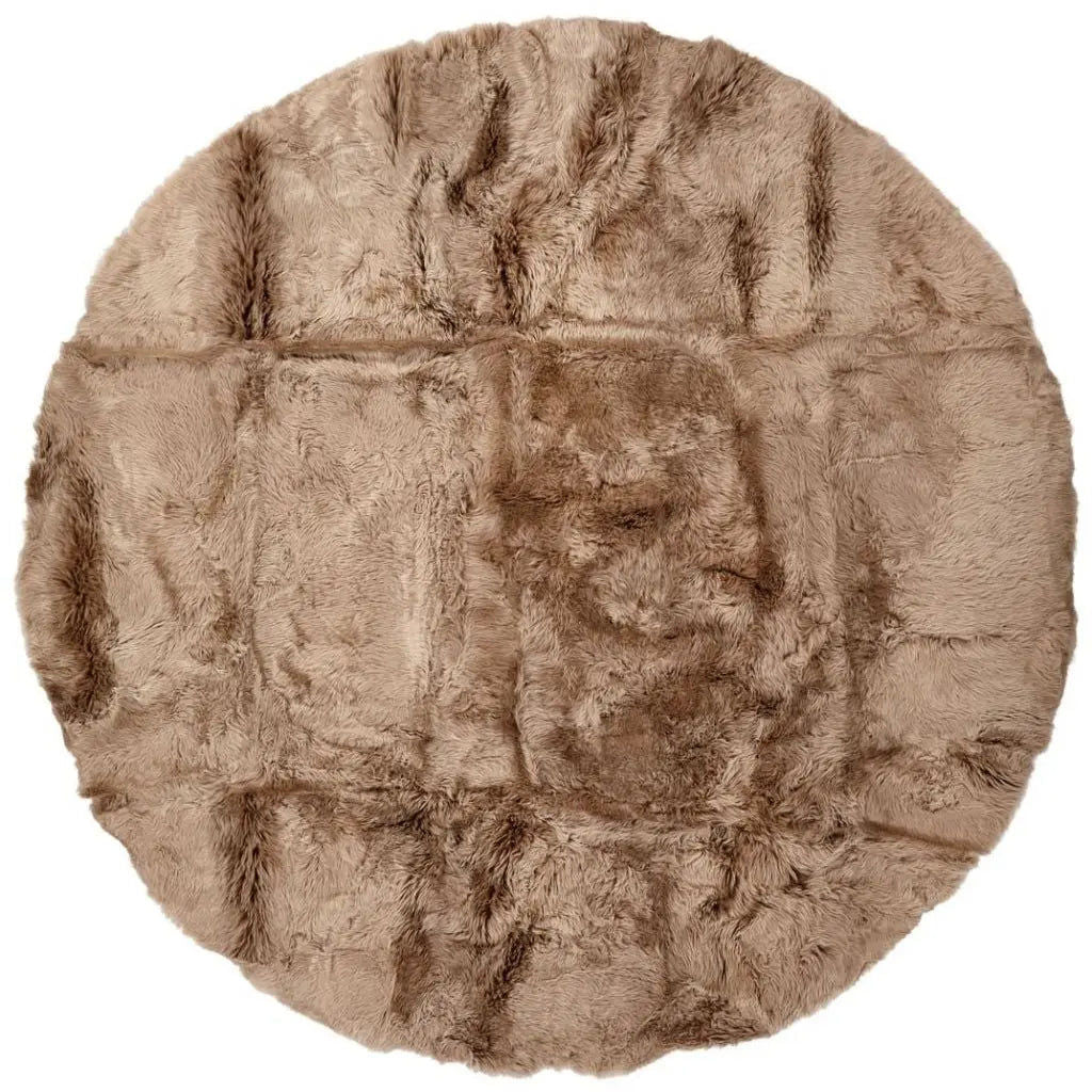 NC Interior Round Design Rug New Zealand Long Pile