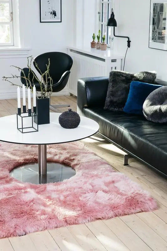 NC Interior Designer rug Sheepskin New Zealand Long pile