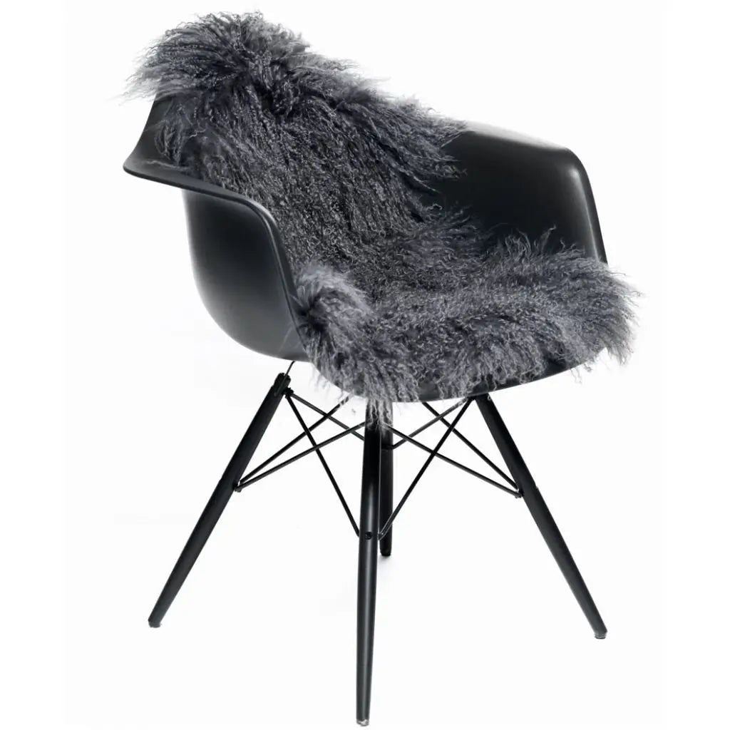 NC Interior Tibetan Sheepskin Long curly fringe