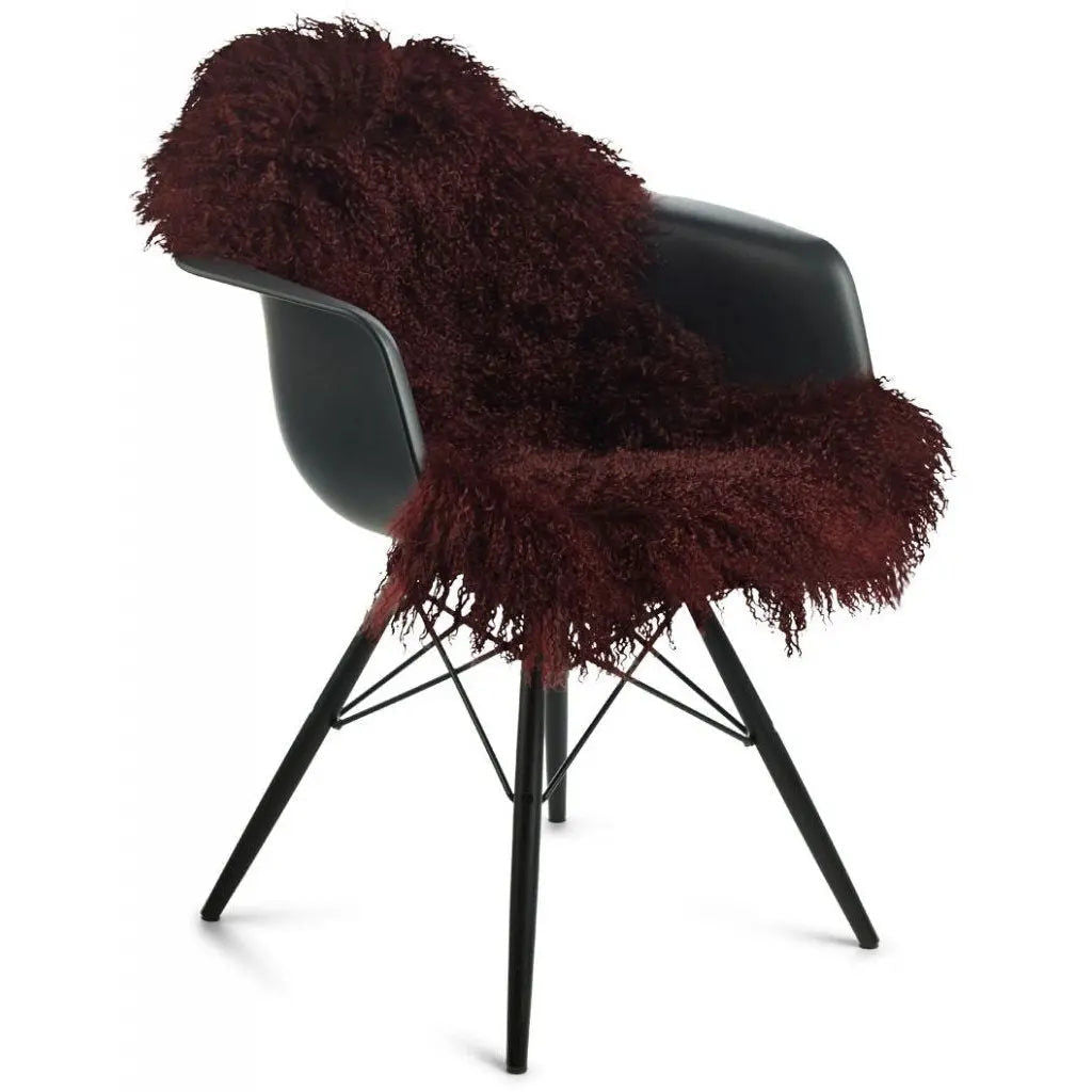 NC Interior Tibetan Sheepskin Long curly fringe