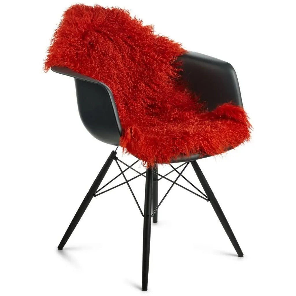 NC Interior Tibetan Sheepskin Long curly fringe