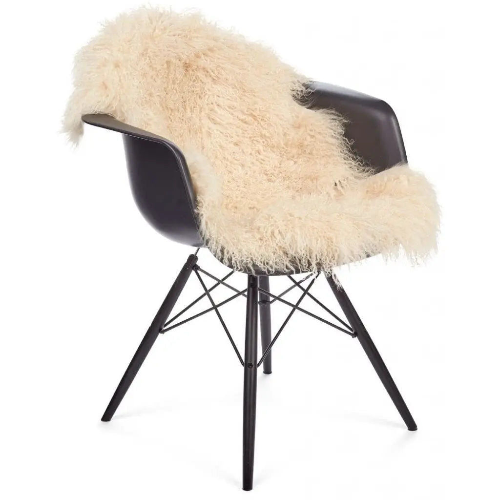 NC Interior Tibetan Sheepskin Long curly fringe
