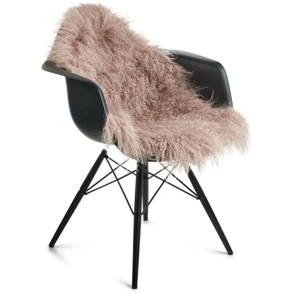 NC Interior Tibetan Sheepskin Long curly fringe