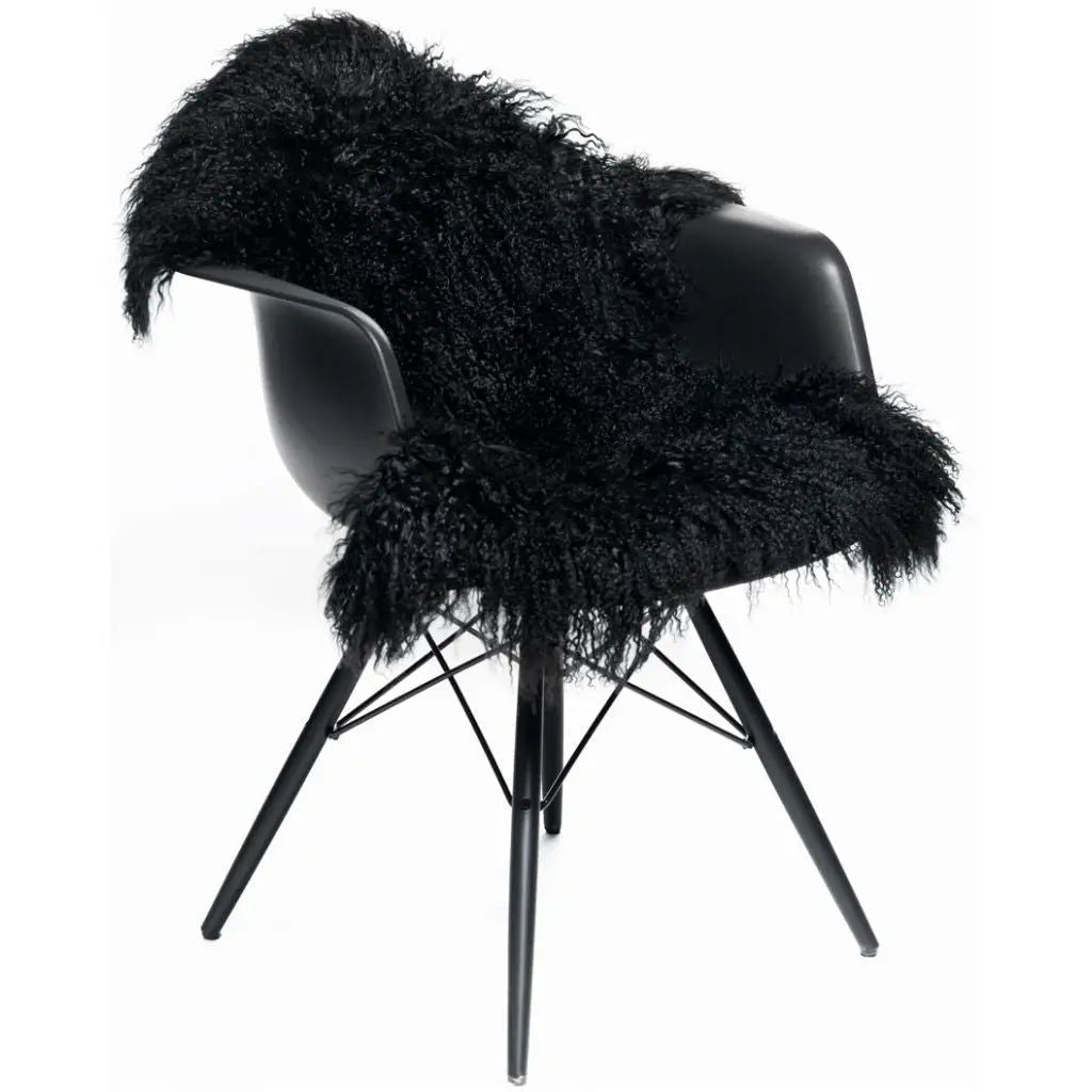 NC Interior Tibetan Sheepskin Long curly fringe