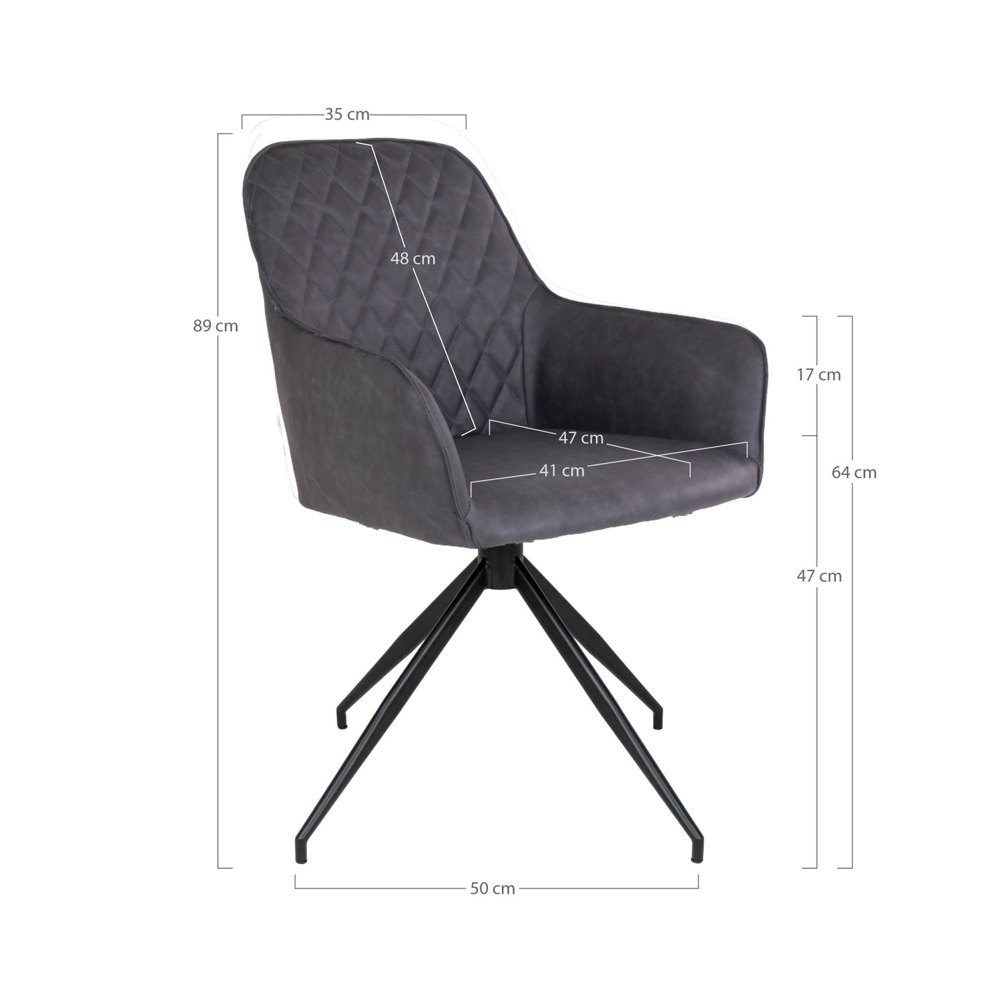House Nordic Harbo Matstol med vridbar