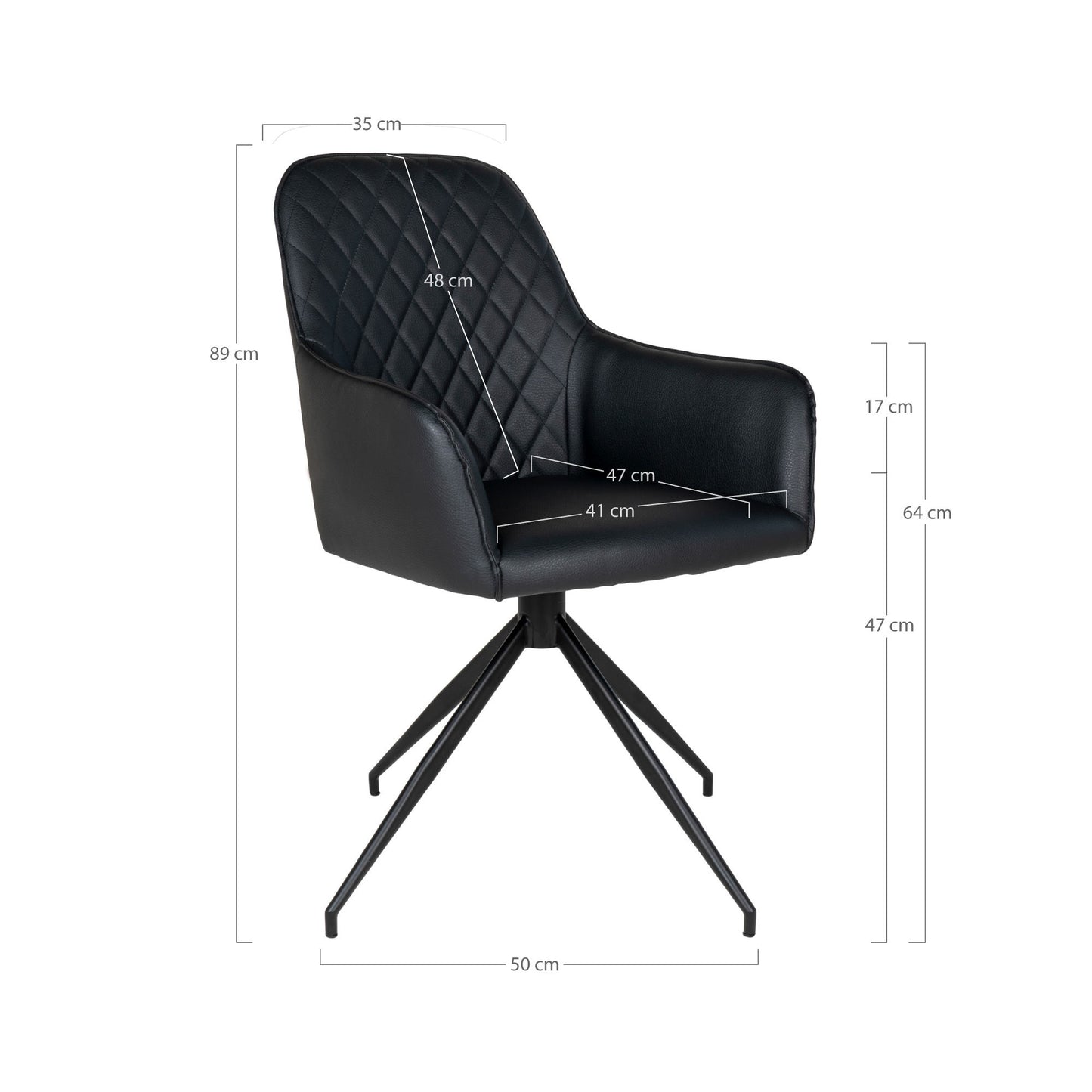 House Nordic Harbo Matstol med vridbar