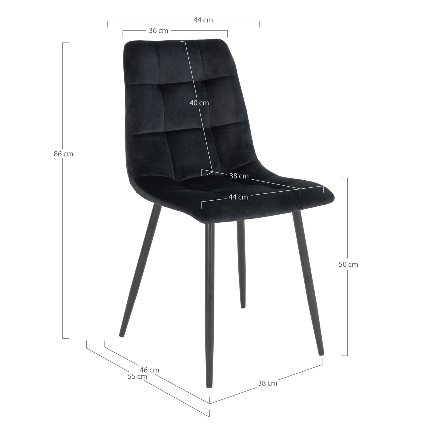 House Nordic Middelfart Matstol - Set om 2