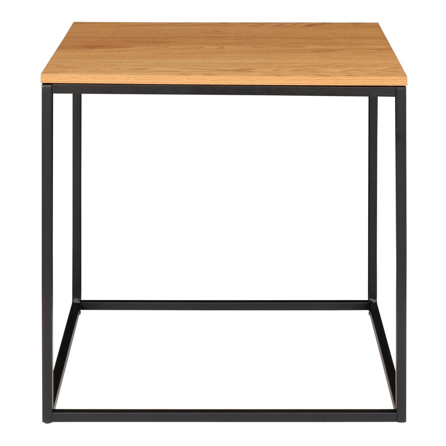 House Nordic Sidobord Vita. Bordsskiva av ek med svart