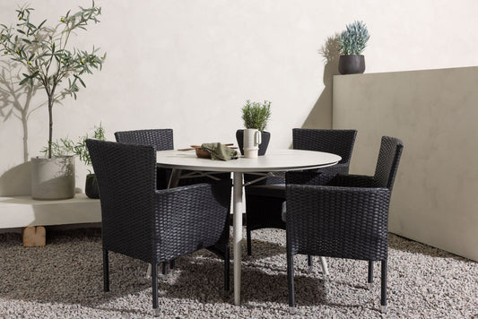 Lina Table with 4 Malina Chairs