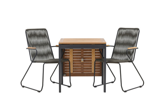 Venture Home Diego Table with 2 Bois Chairs