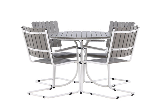 Venture Home Holmsund Dining Set - White / Gray Aintwood