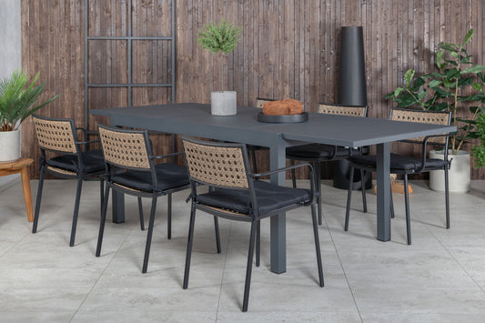 Venture Home Marbella with 6 Paola Chairs