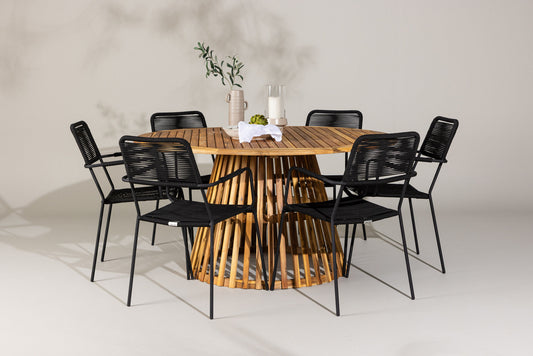 Venture Home Tucumán with 6 Lindos Armchairs