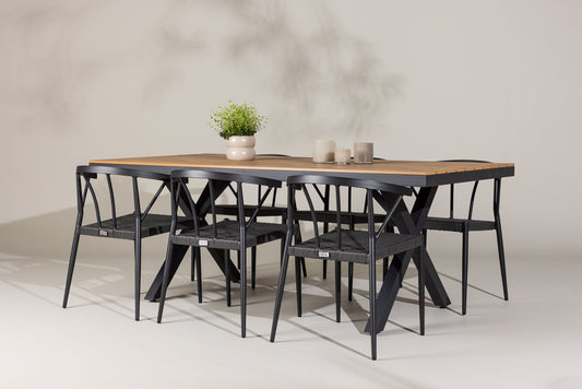 Venture Home Garcia with 6 Stina Chairs