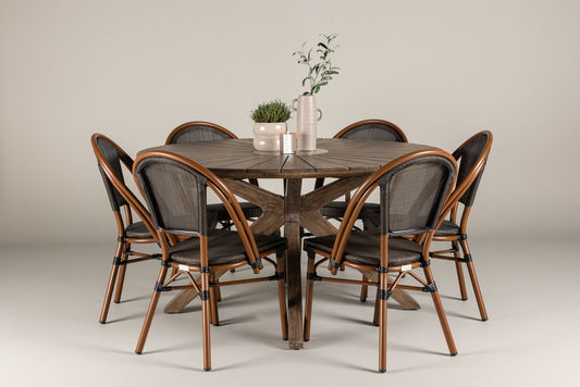 Venture Home Rosario with 6 Guarda Chairs