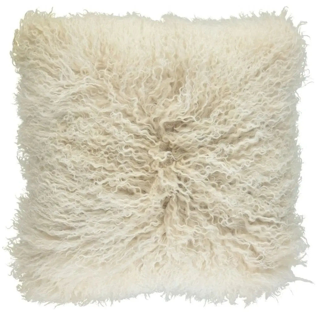 NC | Interior Pillow | 40x40 cm | Tibetan Sheepskin | Double sided