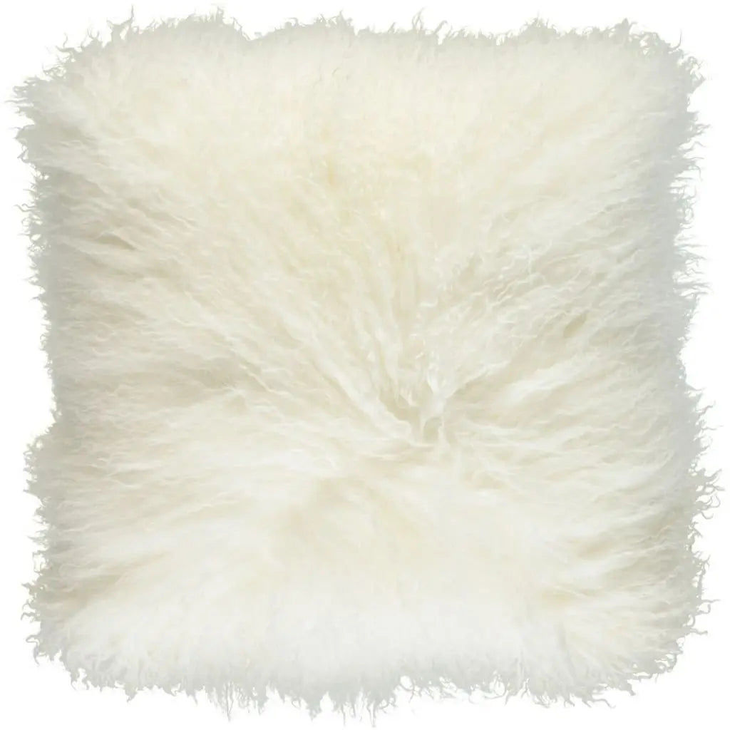 NC | Interior Pillow | 40x40 cm | Tibetan Sheepskin | Double sided