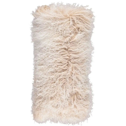NC | Interior Sheepskin cushion | 28x56 cm | Tibetan sheepskin