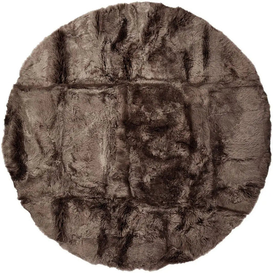 NC Interior Round Design Rug New Zealand Long Pile