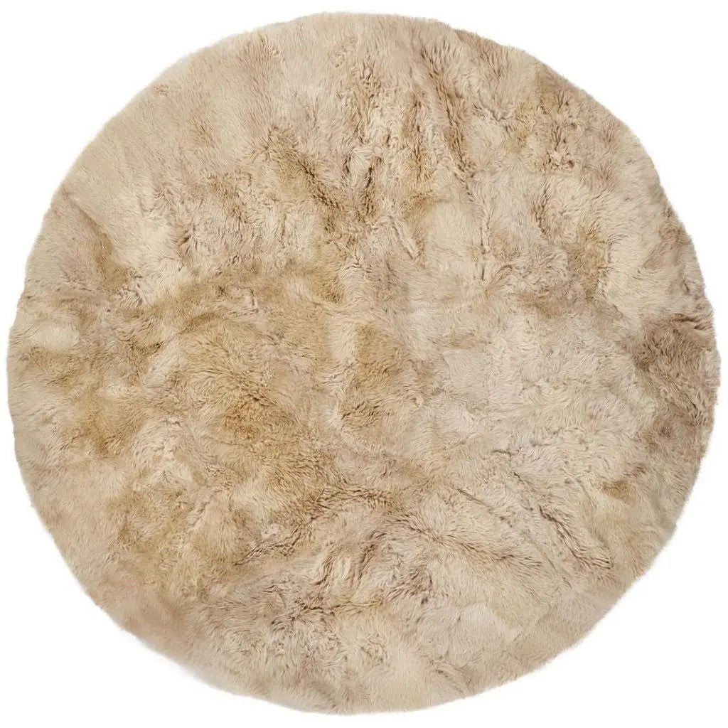 NC Interior Round Design Rug New Zealand Long Pile