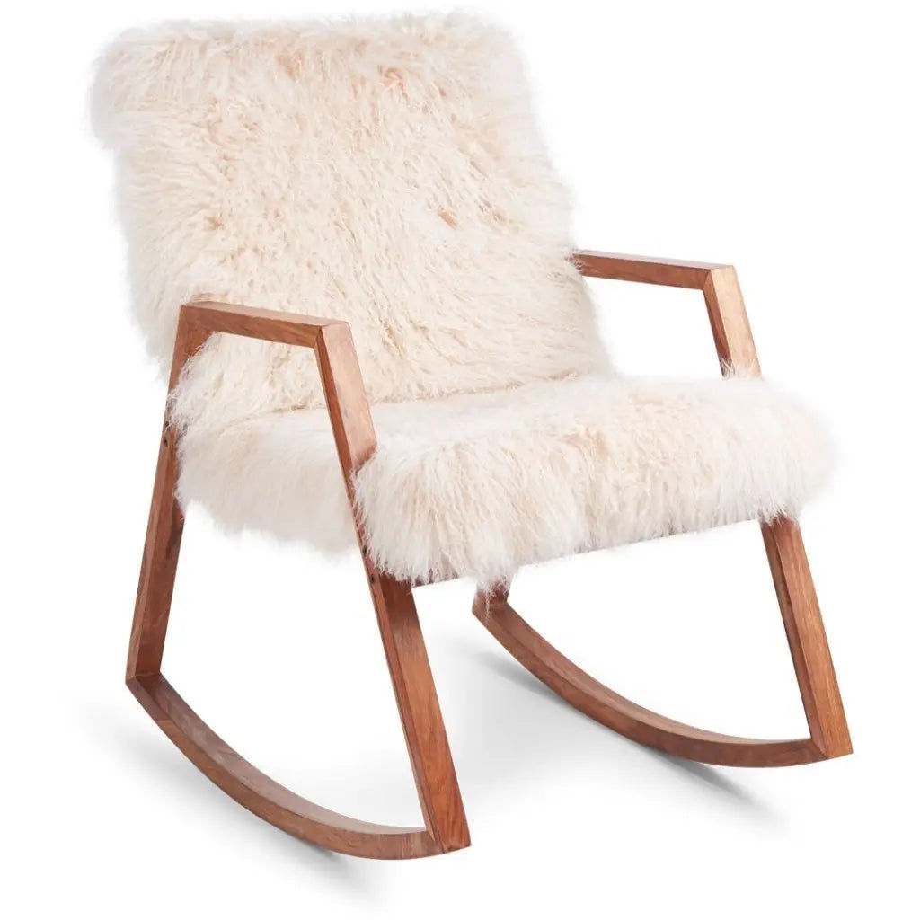 NC Interior Rocking Chair Oak Tibetan Sheepskin