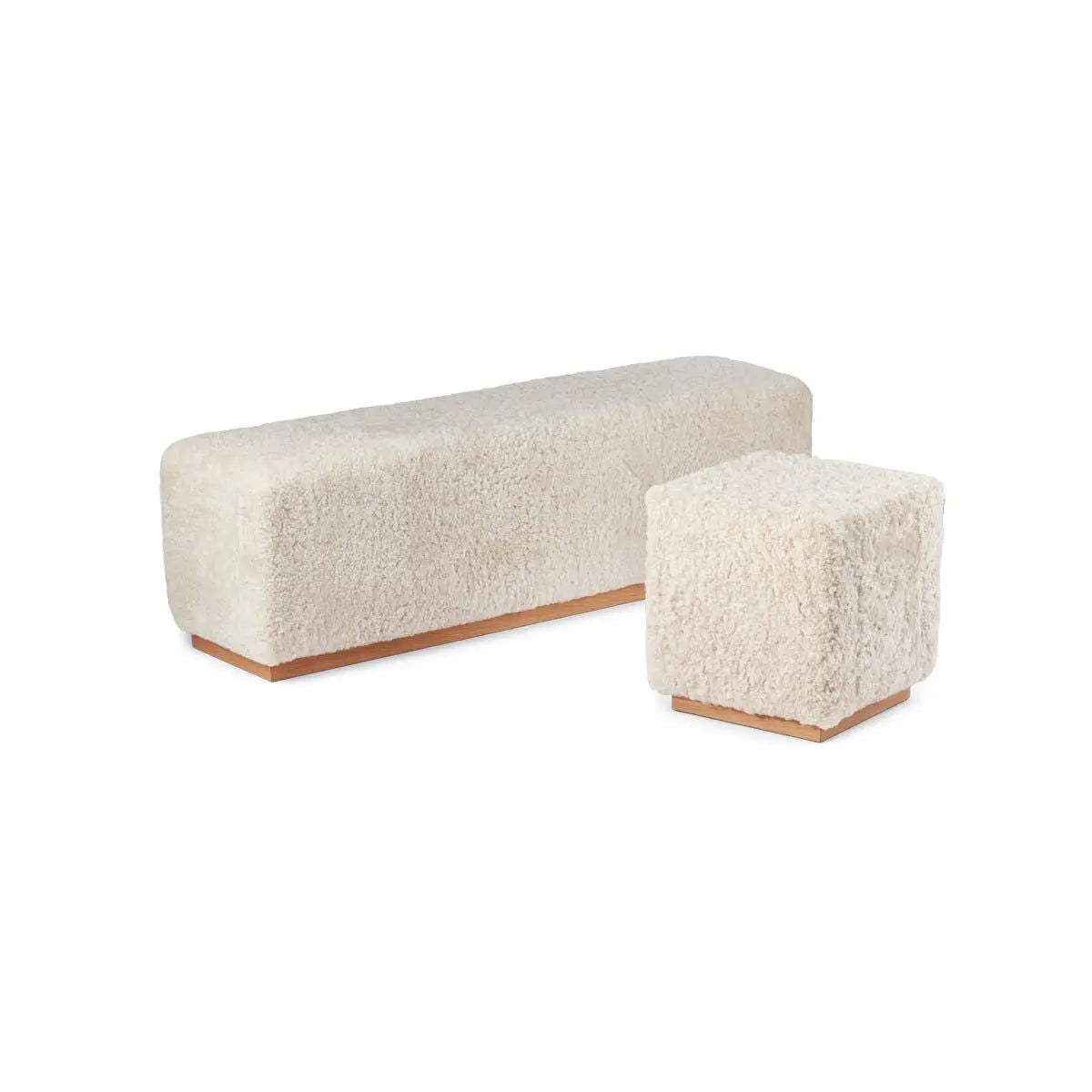 NC Interior Benjamin Bench Sheepskin