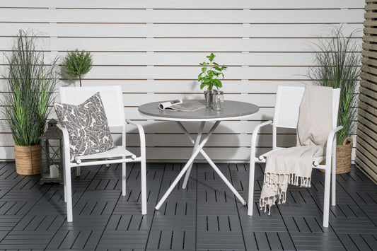 Venture Home Parma Cafe Table with 2 Santorini Chairs